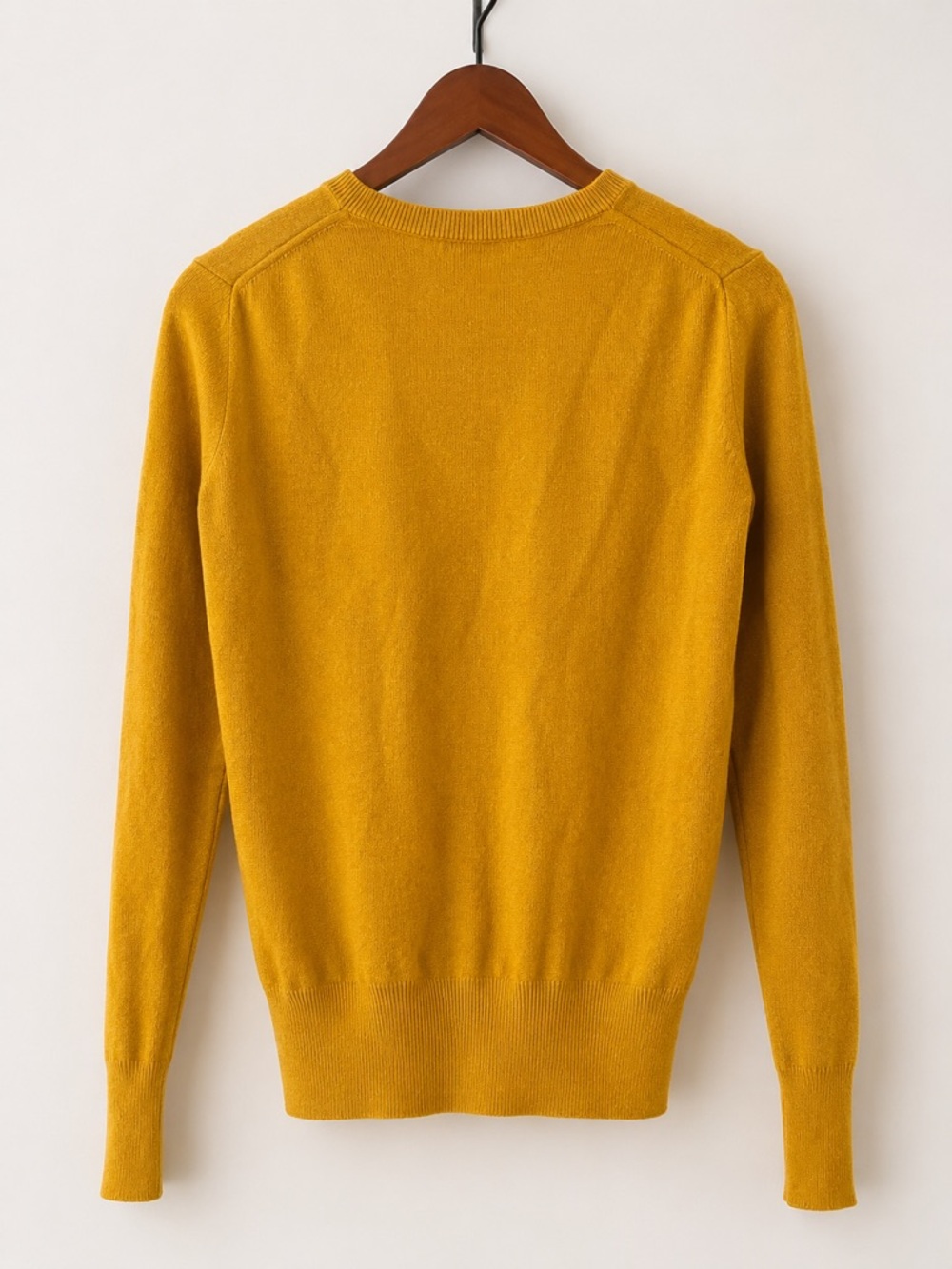 MODA Silk Cashmere Sweater | Mustard Gold | Size Medium - Picture 4 of 6